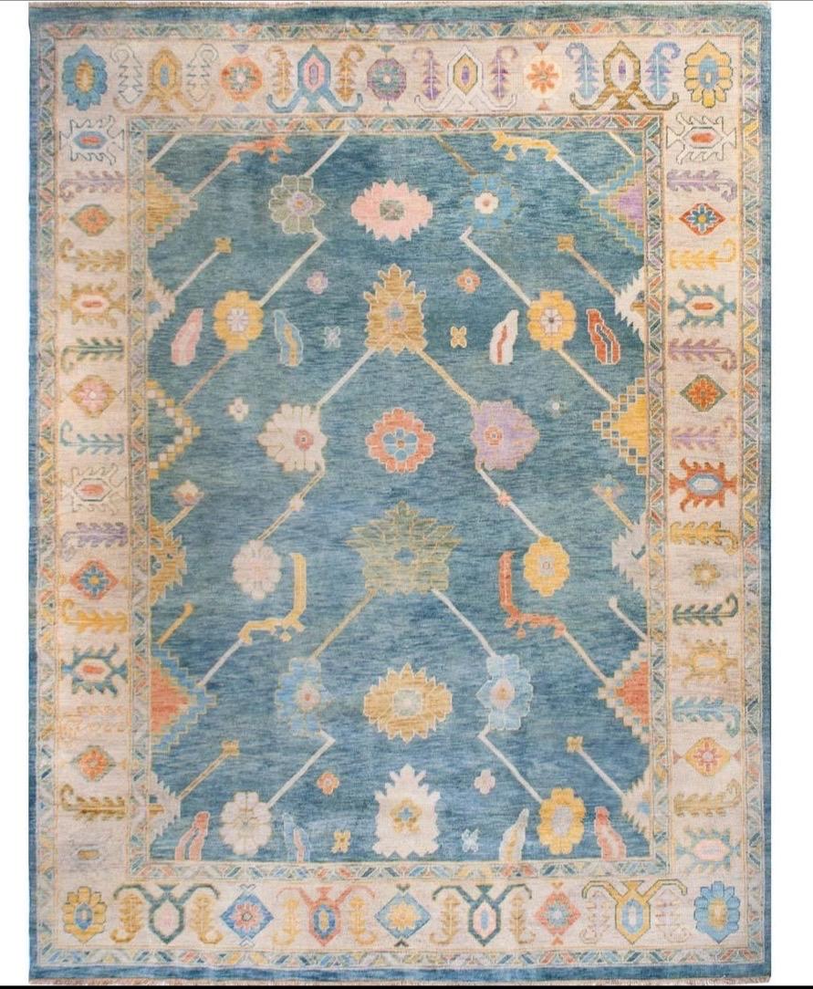 Multi Handmade Handknotted Wool Area Rug