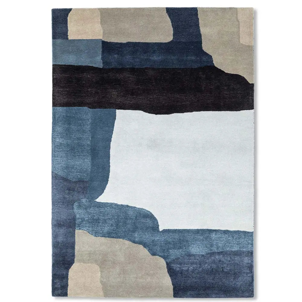 Block Check Premium Hand Tufted Carpet Rugverse
