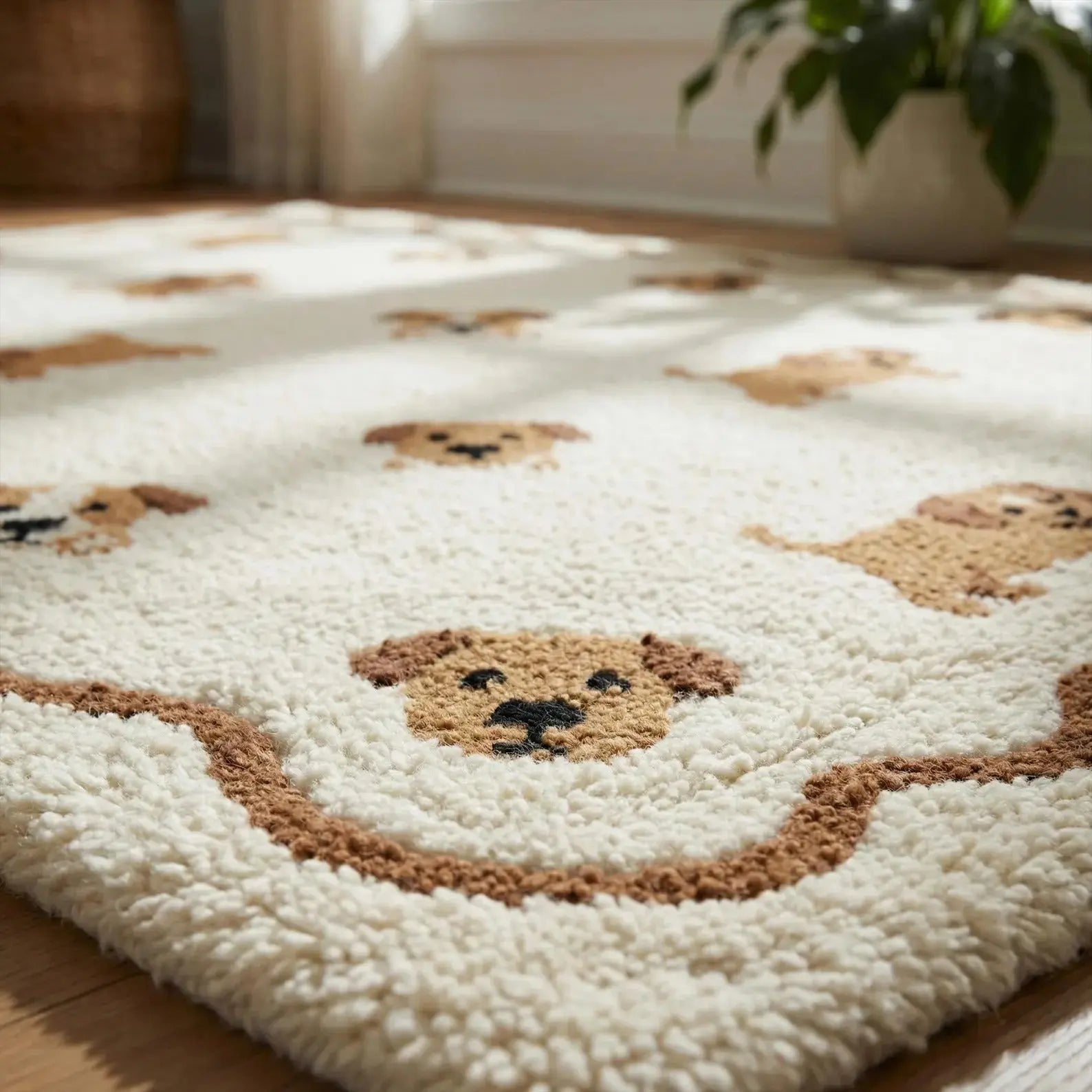 Whimsical Puppy Dog Rug Rugverse