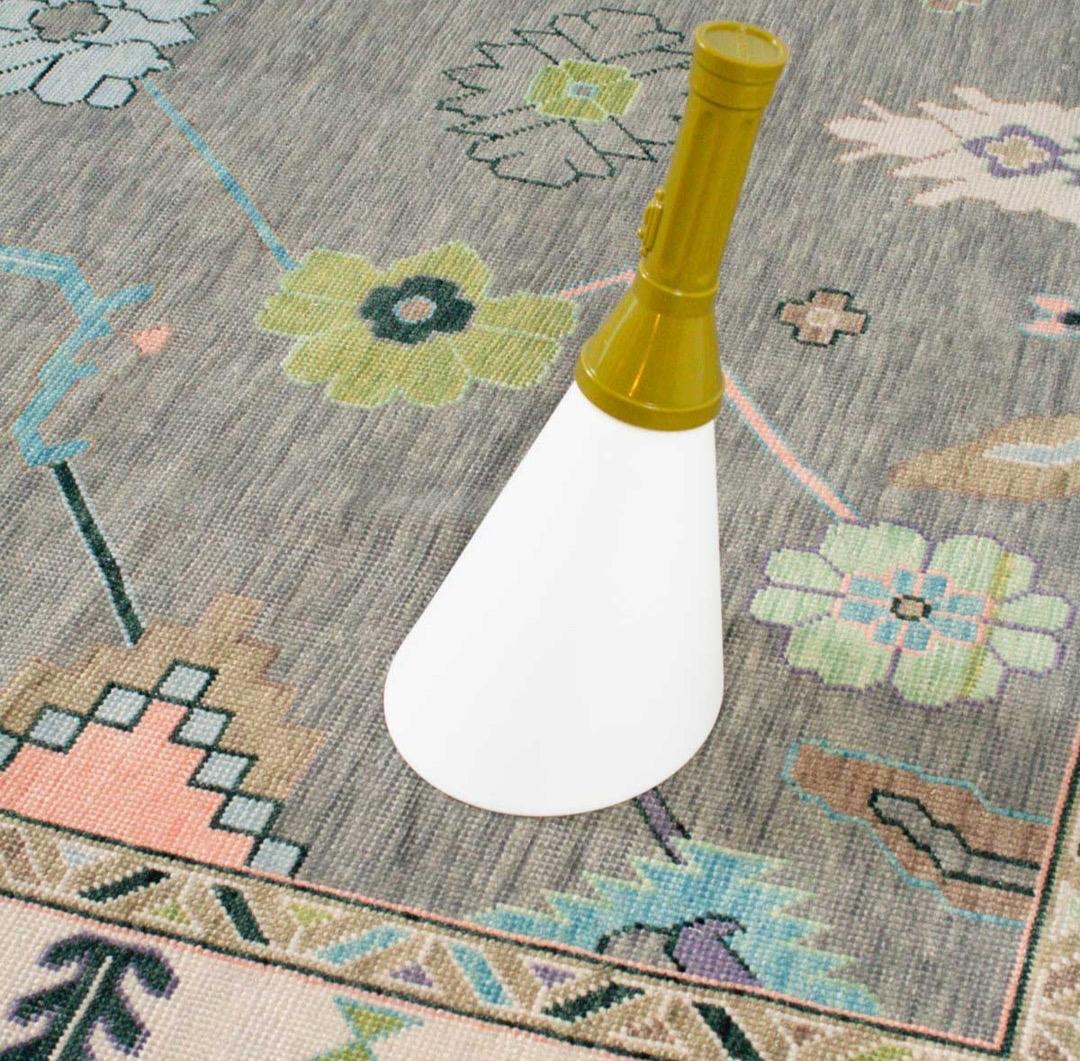 Grey Multi Handmade Handknotted Wool Area Rug