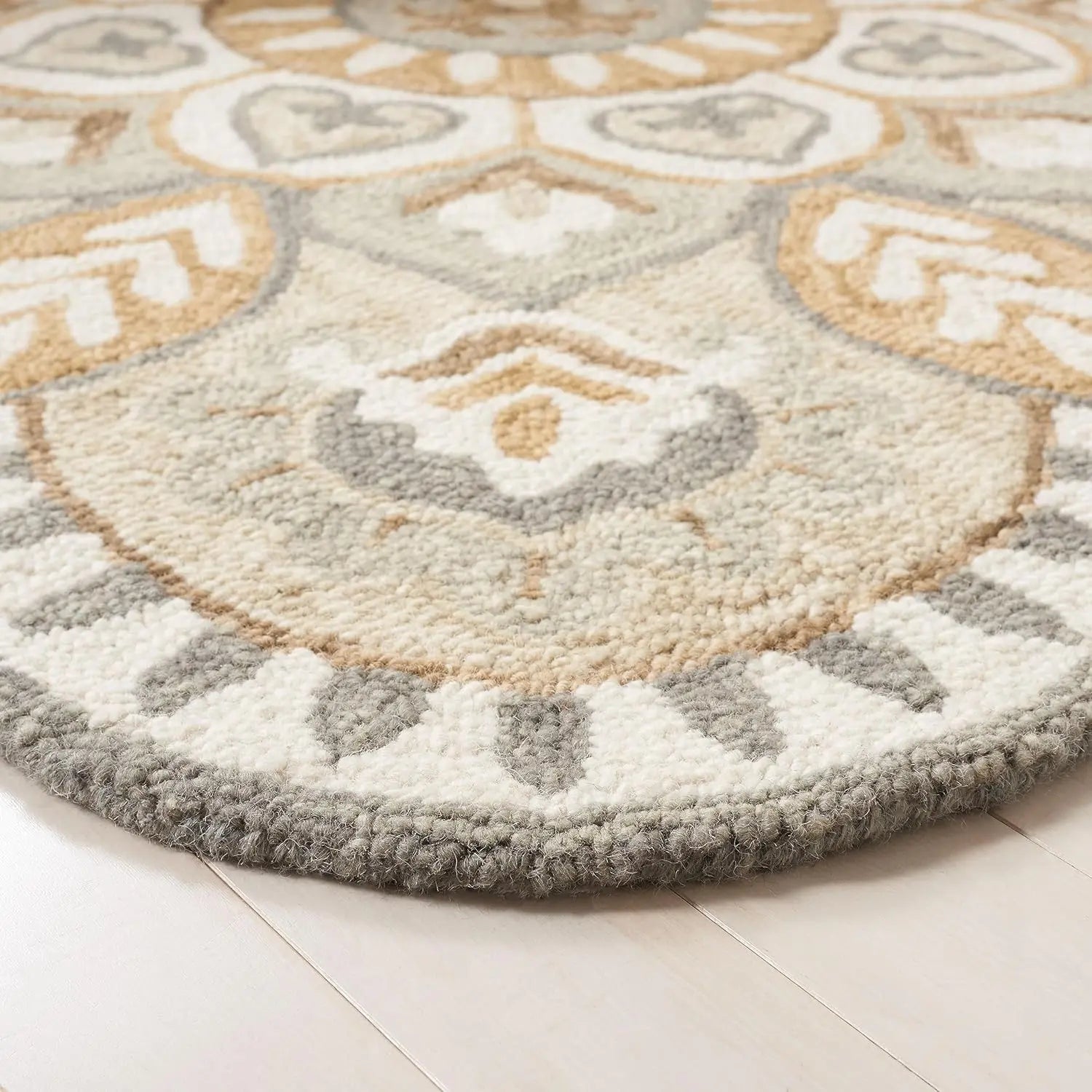 Alliet Round Hand Tufted Carpet & Rug Rugverse