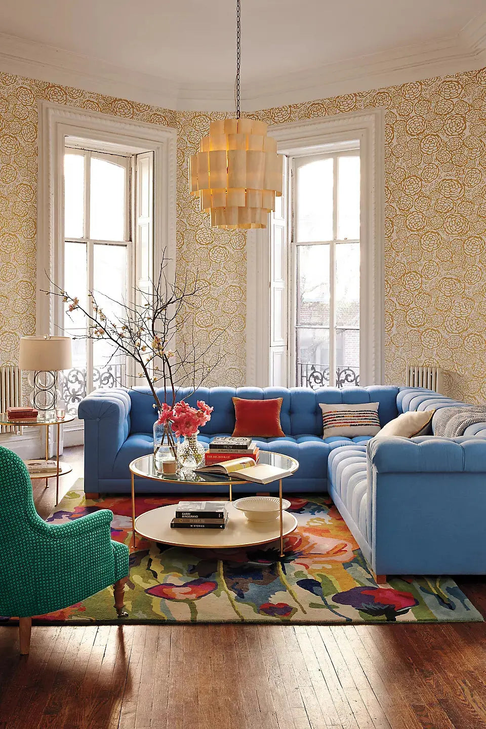 Brilliant Poppies Floral Carpet & Rug