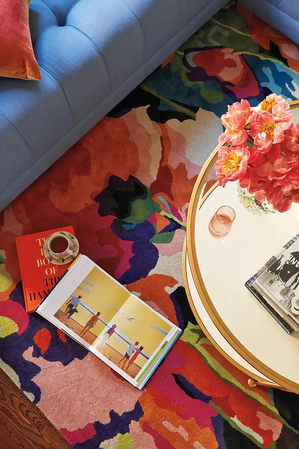 Brilliant Poppies Floral Carpet & Rug