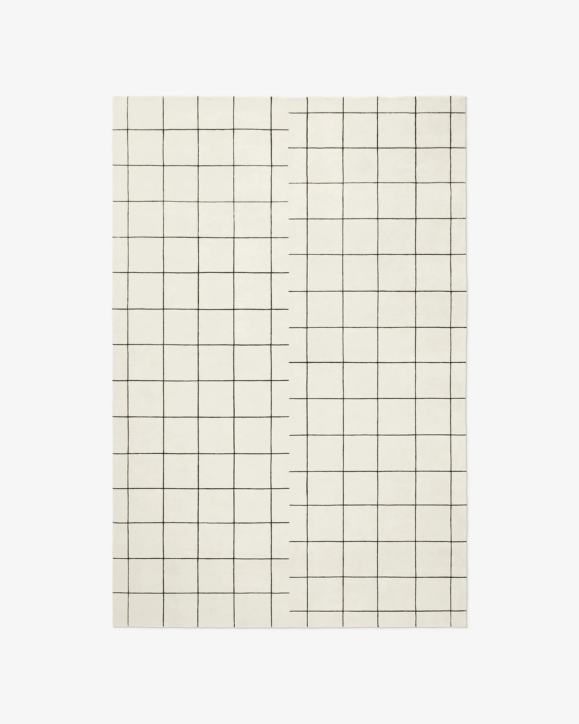 Cubora White woolen Hand Tufted Carpet Rugverse