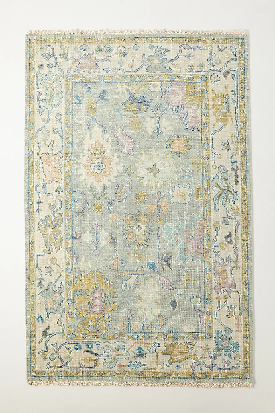 Larson HandKnotted Wool Area Rug For Bedroom Livingroom Office Kitchen Nursery Entryway modern Rug