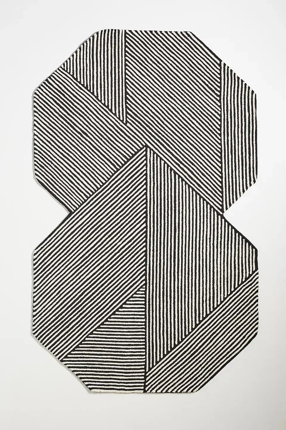 Stripe Illusion Handtufted Rug Rugverse