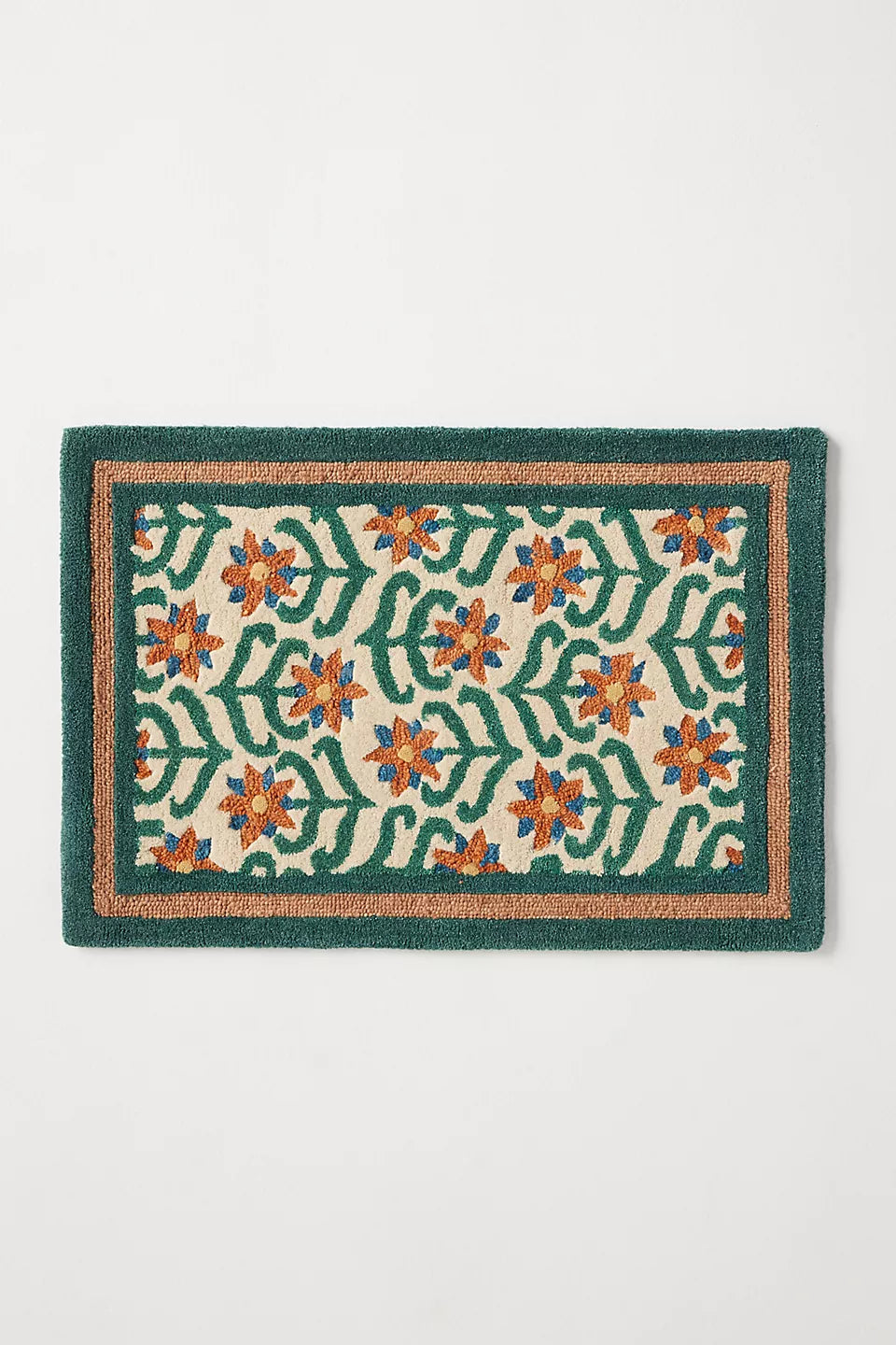 Printed Goods Tufted Wool Floral Rug