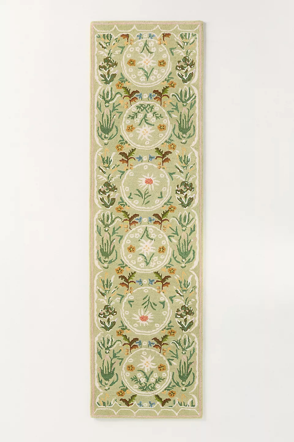 Edelweiss Wool Hand-Tufted Floral Printed Rug