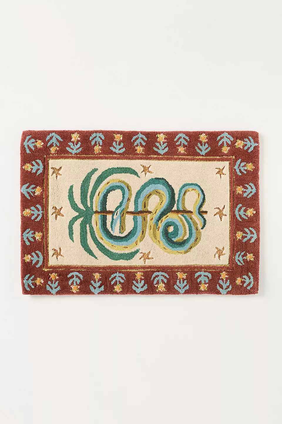 Printed Goods Snake Hand-Tufted Wool Rug