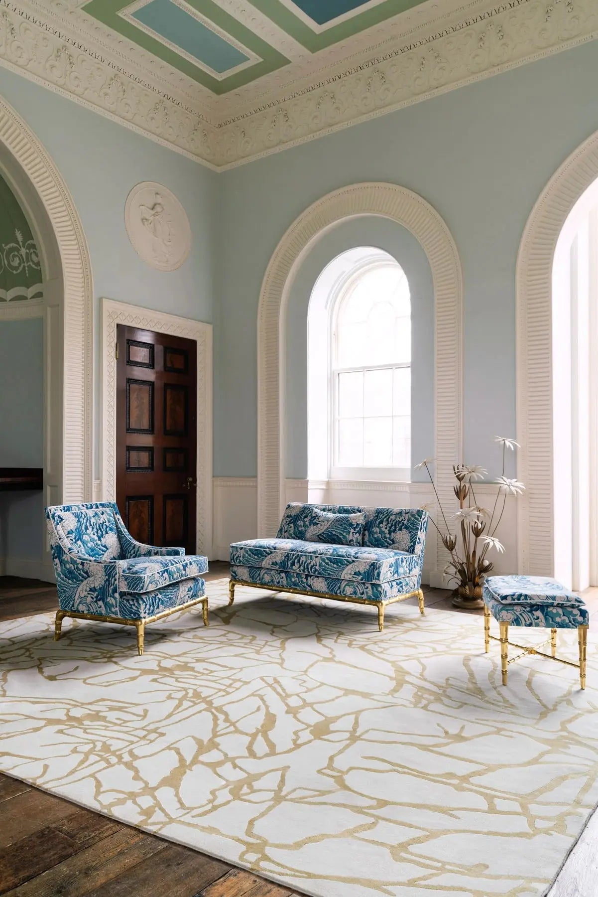 Amber Tendril Carpet & Rug