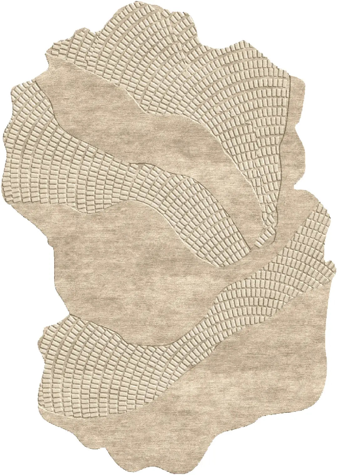Sculpted Sand Irregular Carpet & Rug