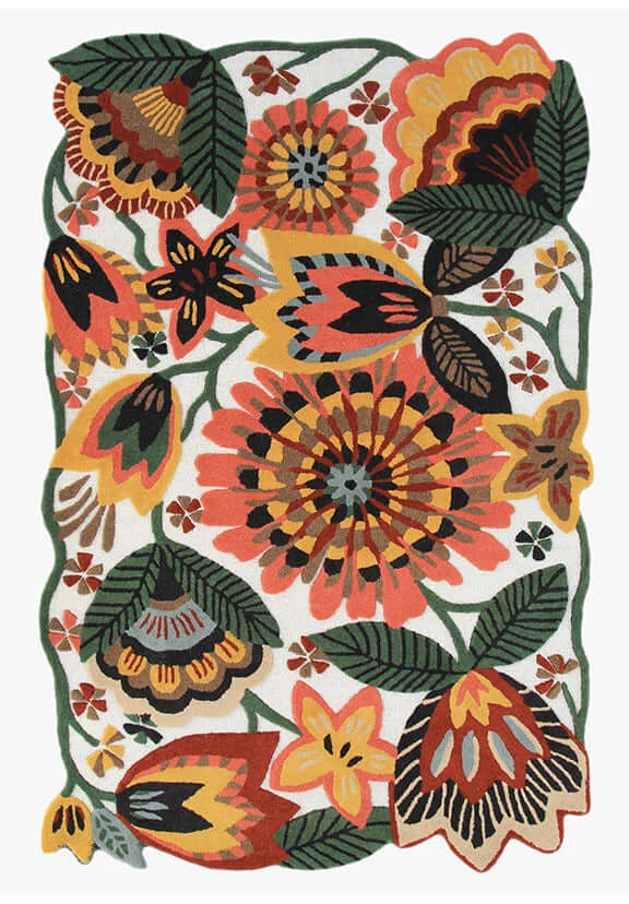 Wild tropics Floral Rug Carpet