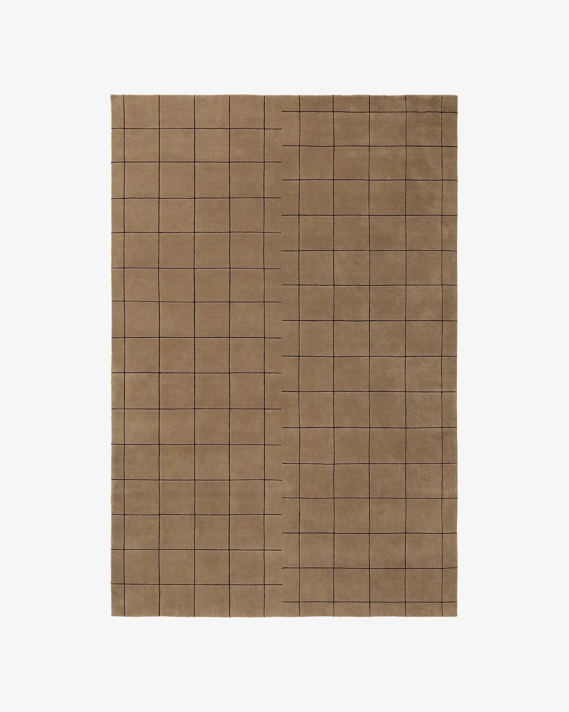 Cubora Brown woolen Hand Tufted Carpet Rugverse