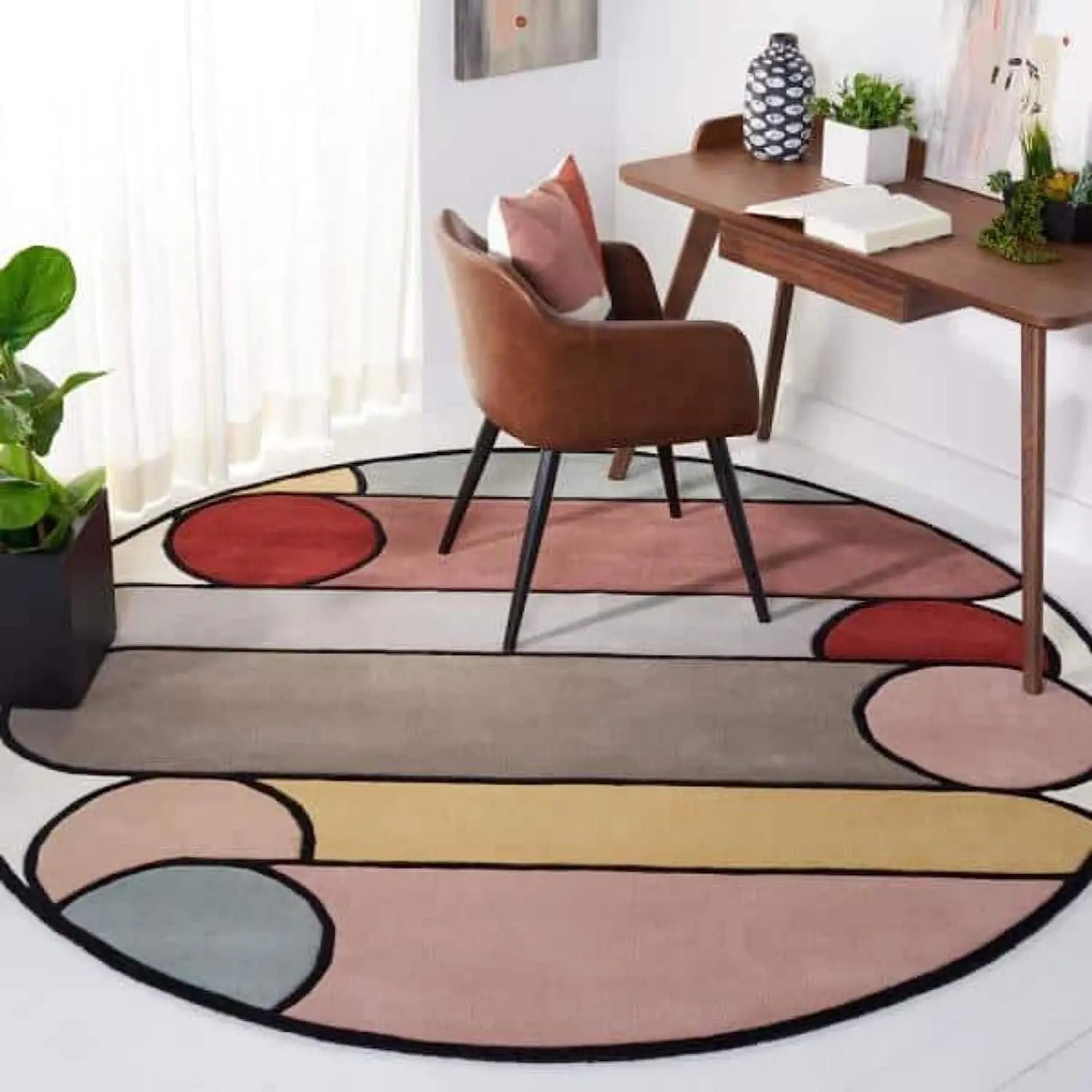 Velvezza Round Hand Tufted Carpet & Rug Rugverse