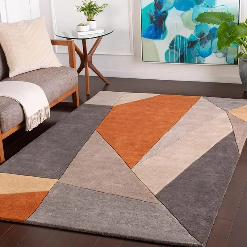 Oreca Geometric Hand Tufted Carpet & Rug Rugverse