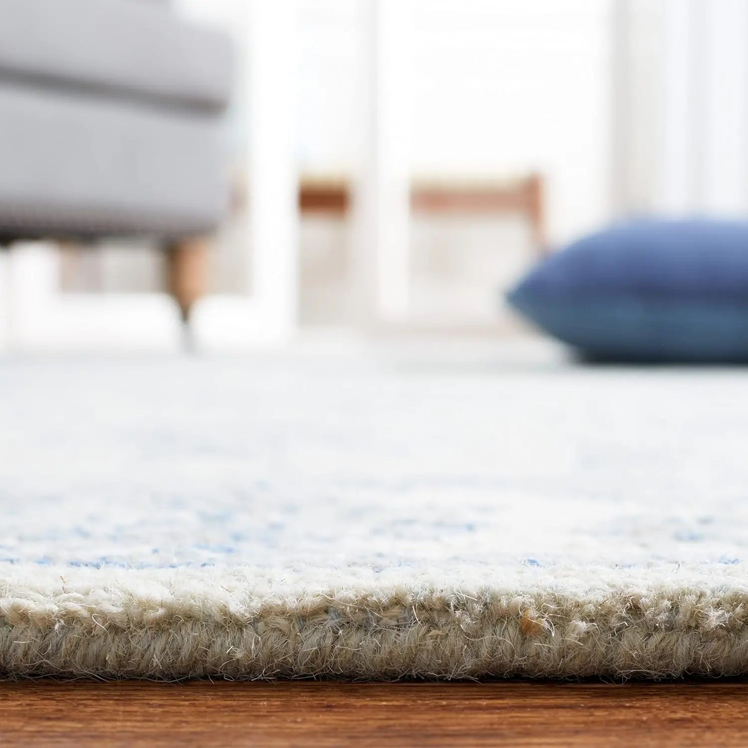 Golbahar Grey woolen Hand Tufted Carpet Rugverse