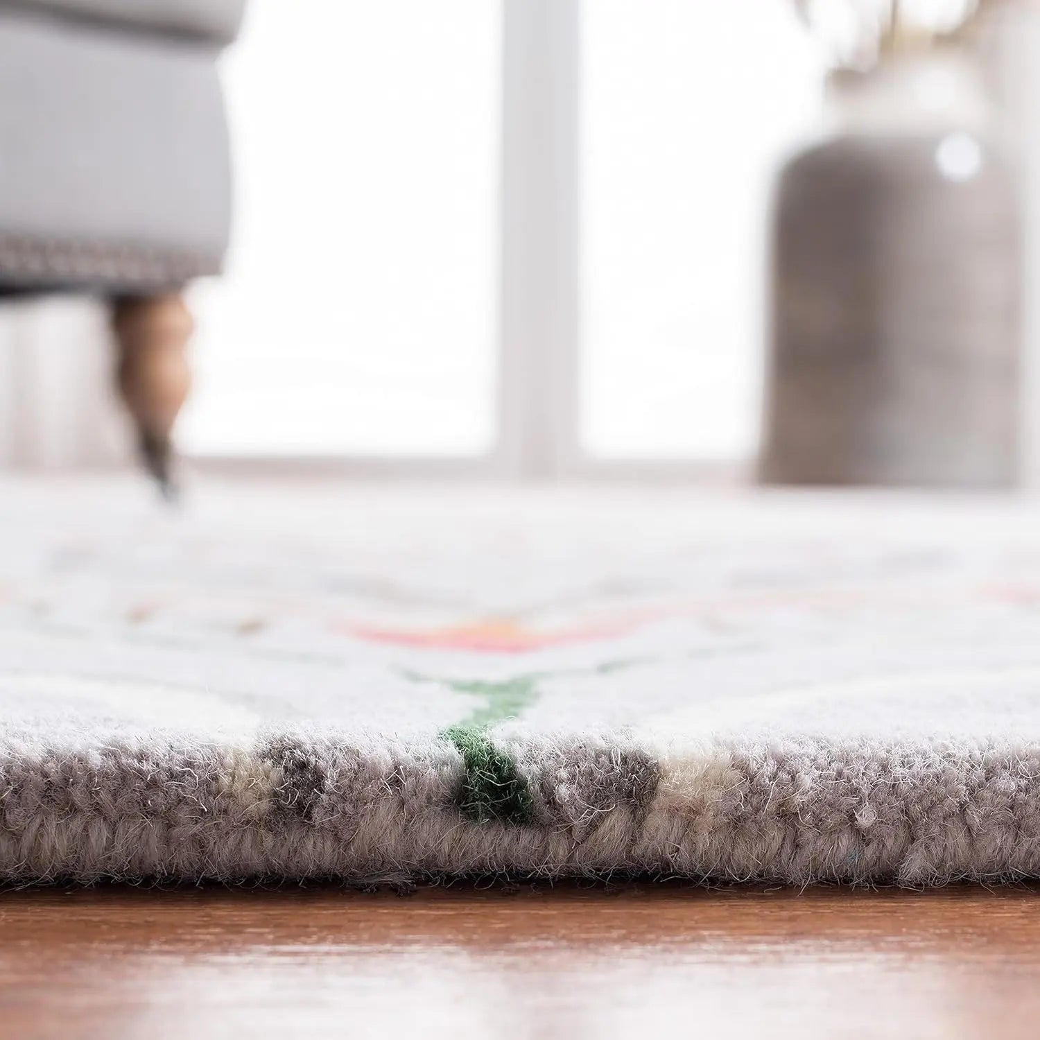 Ottoman Oasis Grey woolen Hand Tufted Carpet Rugverse