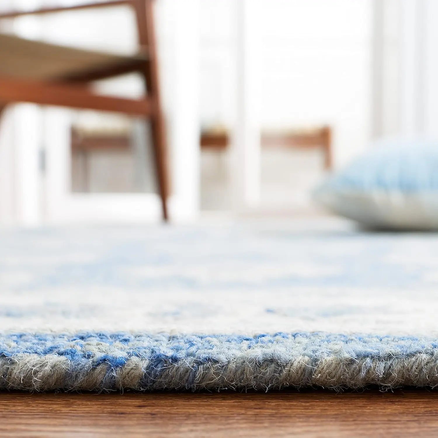 Golbahar Blue woolen Hand Tufted Carpet Rugverse