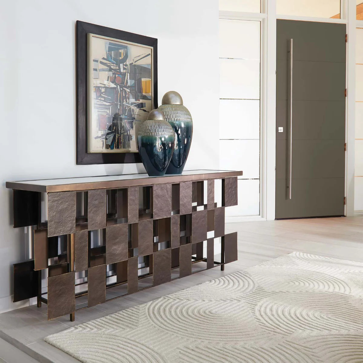 Global Views Arches Handtufted Ivory Rug