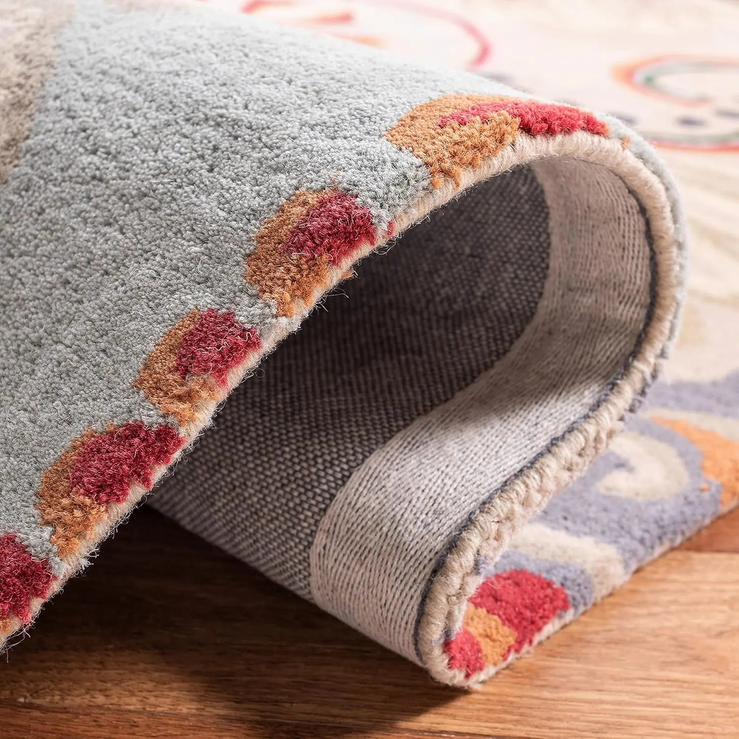 Ottoman Oasis Beige woolen Hand Tufted Carpet Rugverse