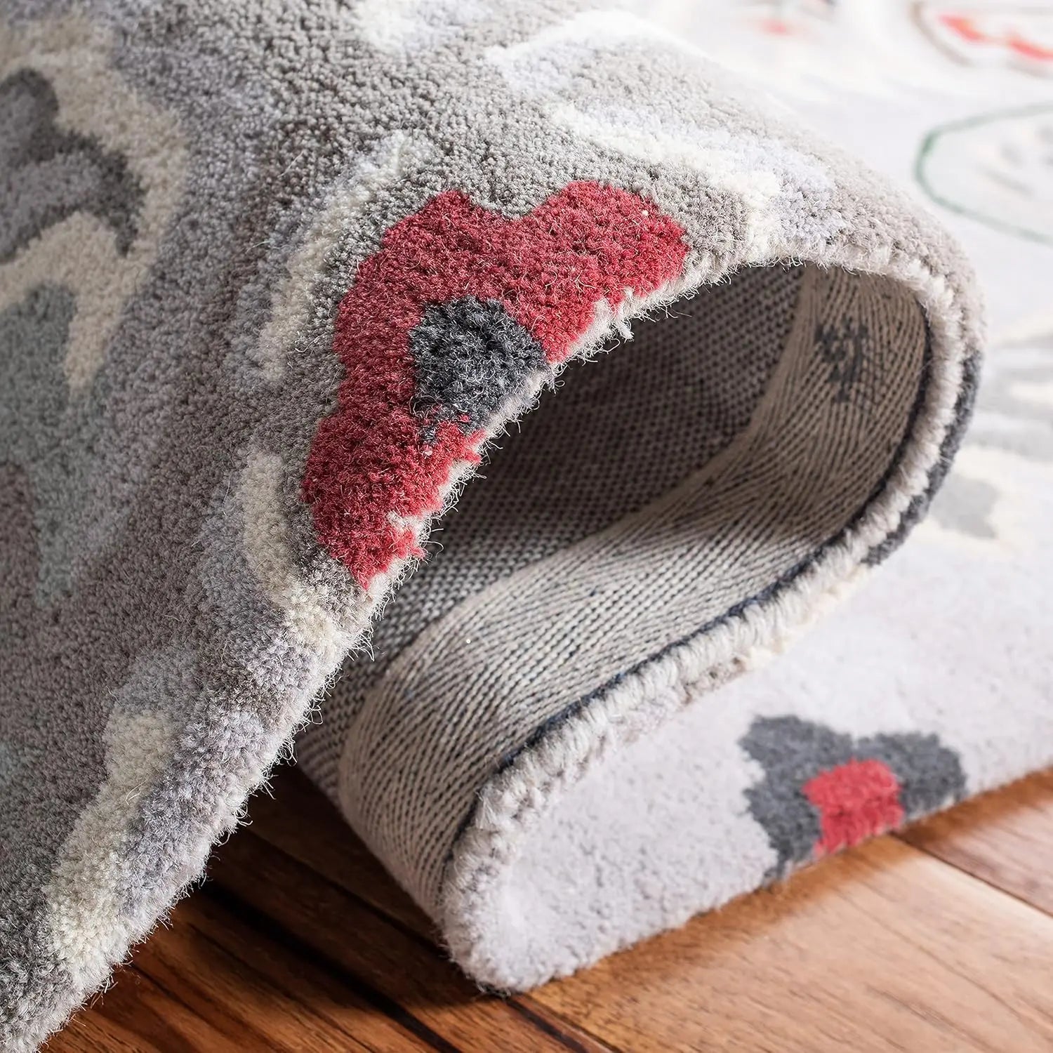 Ottoman Oasis Grey woolen Hand Tufted Carpet Rugverse