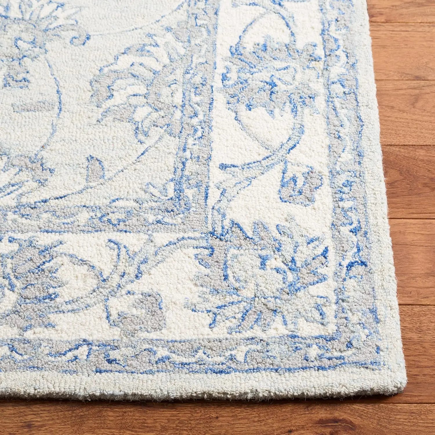 Golbahar Grey woolen Hand Tufted Carpet Rugverse