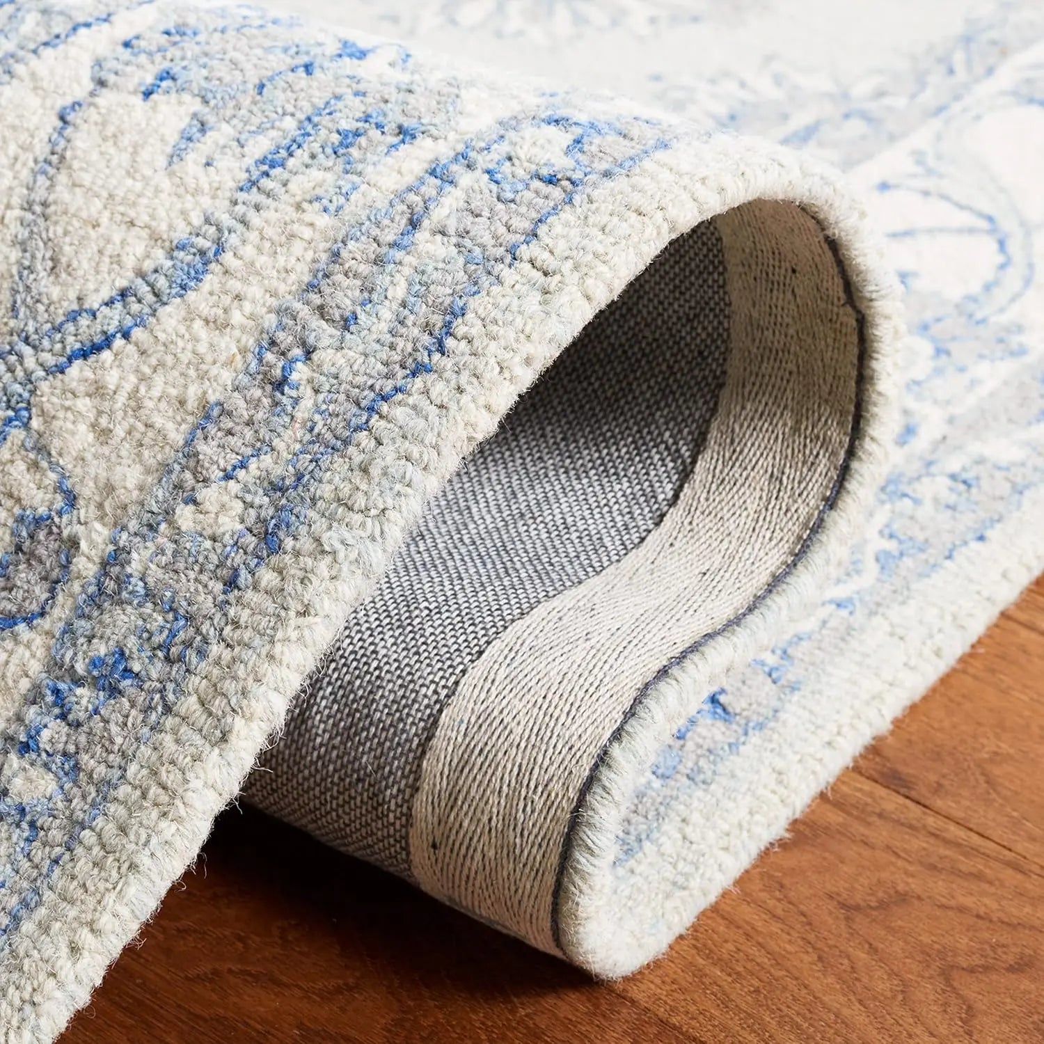 Golbahar Grey woolen Hand Tufted Carpet Rugverse