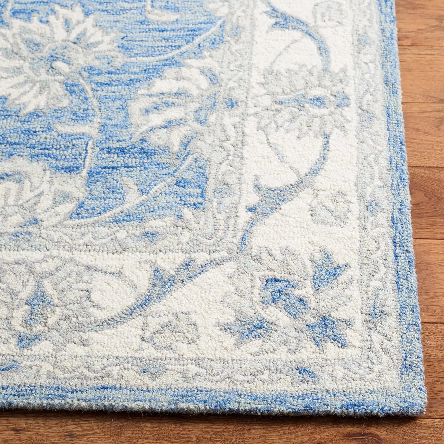 Golbahar Blue woolen Hand Tufted Carpet Rugverse
