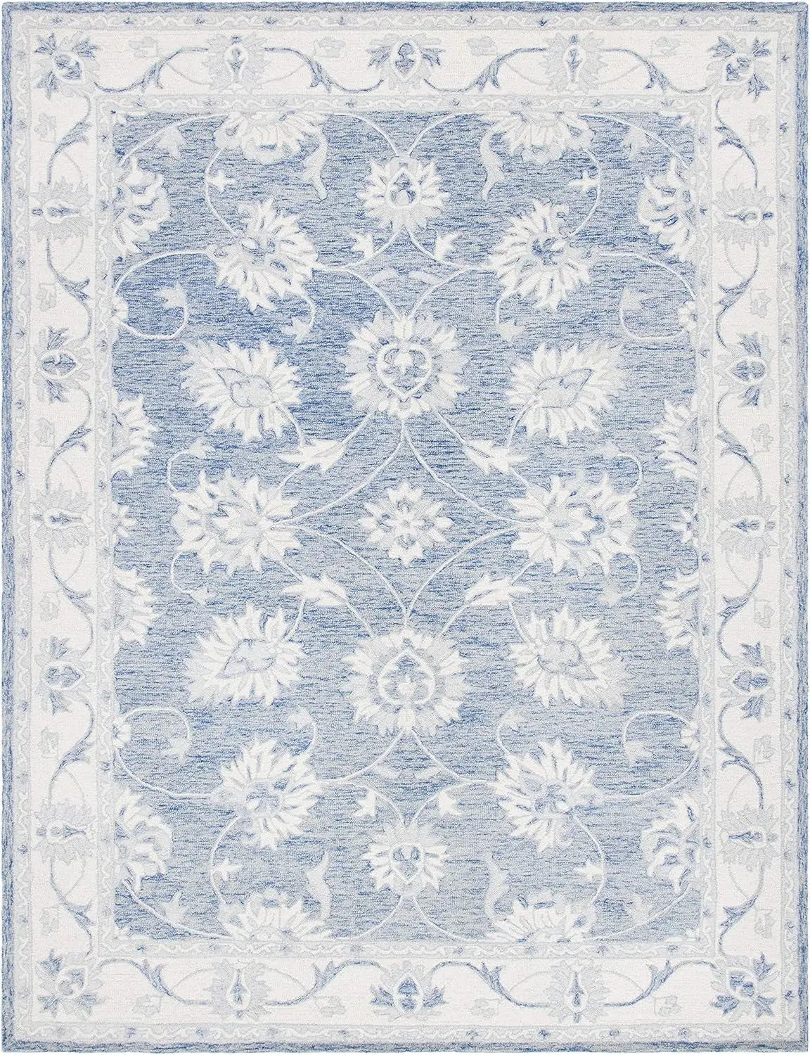 Golbahar Blue woolen Hand Tufted Carpet Rugverse