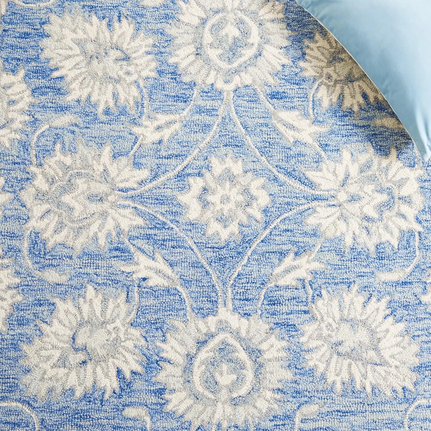 Golbahar Blue woolen Hand Tufted Carpet Rugverse