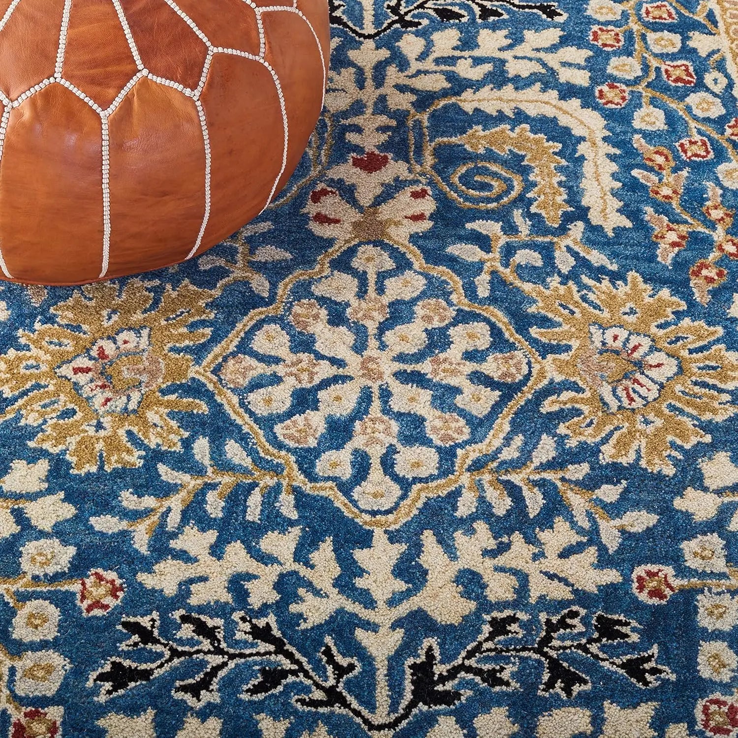 Shabnam Blue woolen Hand Tufted Carpet Rugverse