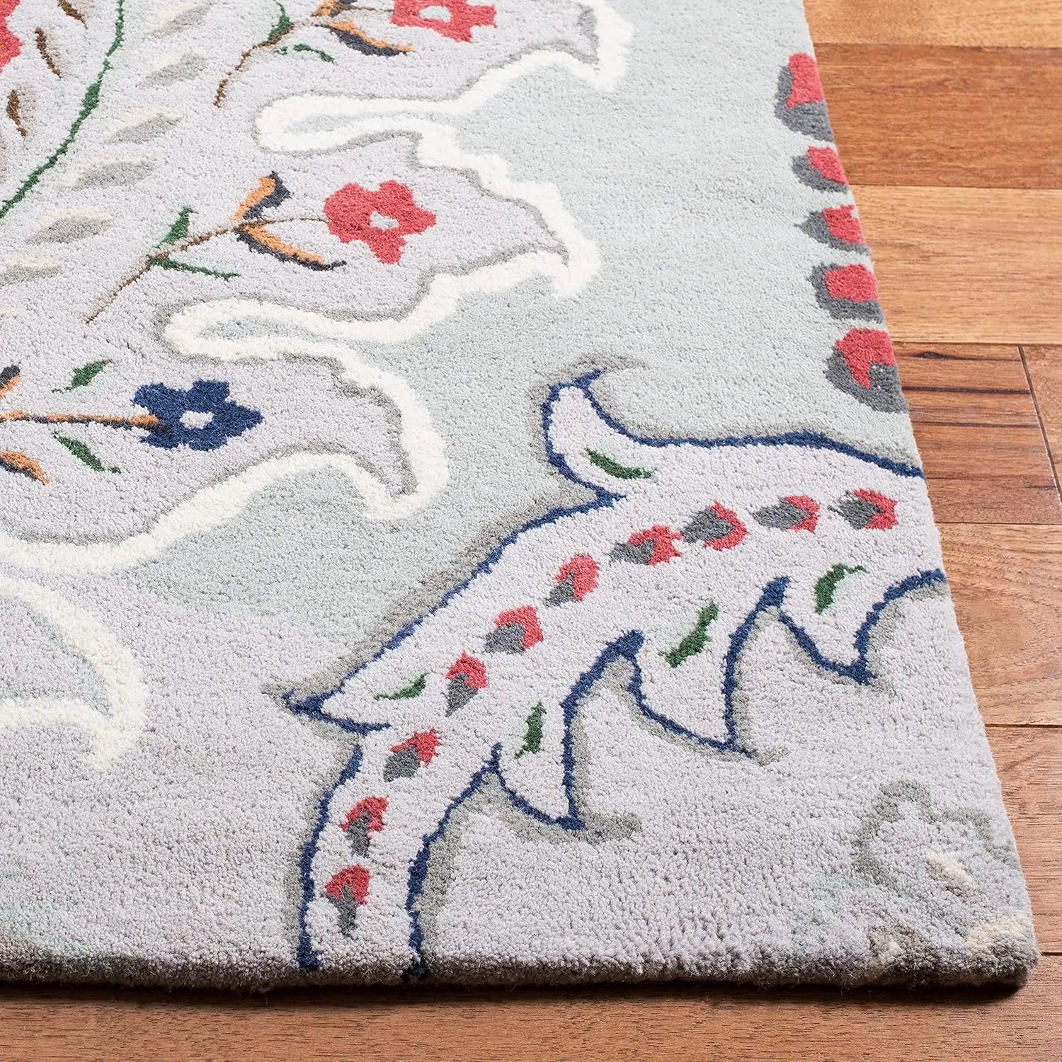 Ottoman Oasis Grey woolen Hand Tufted Carpet Rugverse