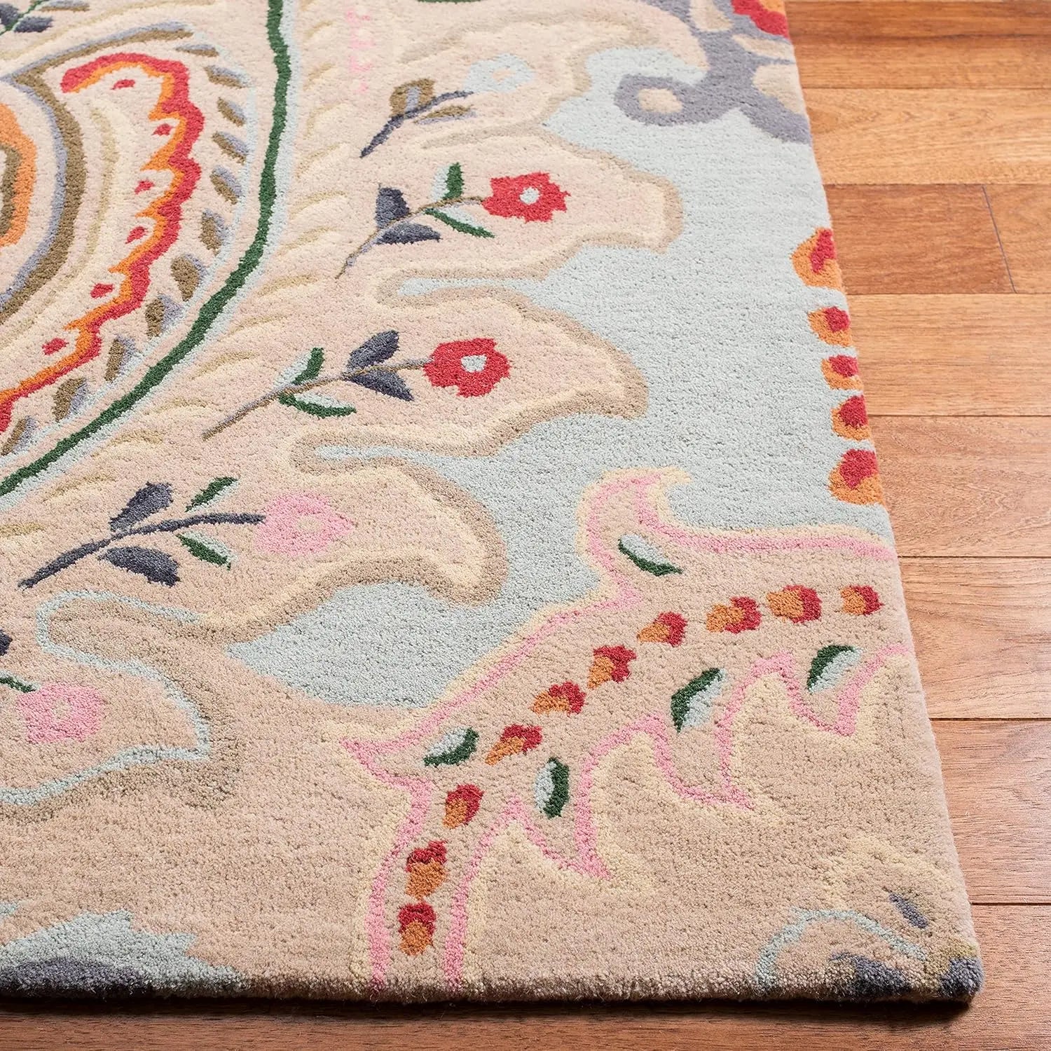 Ottoman Oasis Beige woolen Hand Tufted Carpet Rugverse