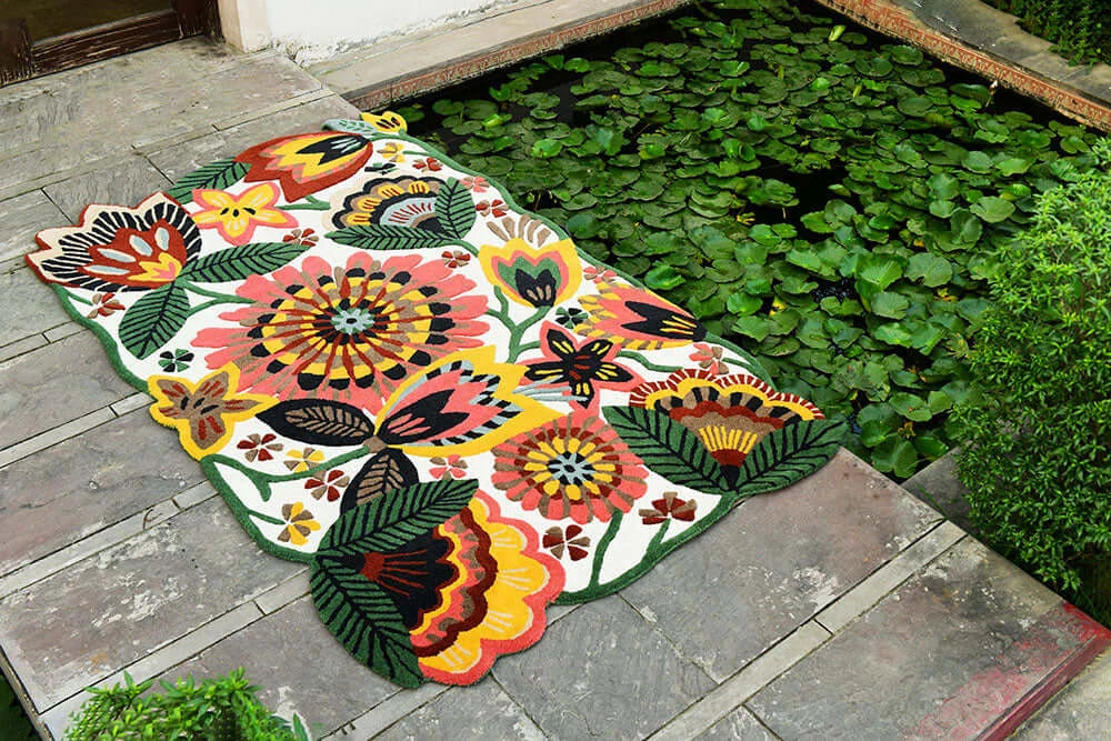 Wild tropics Floral Rug Carpet