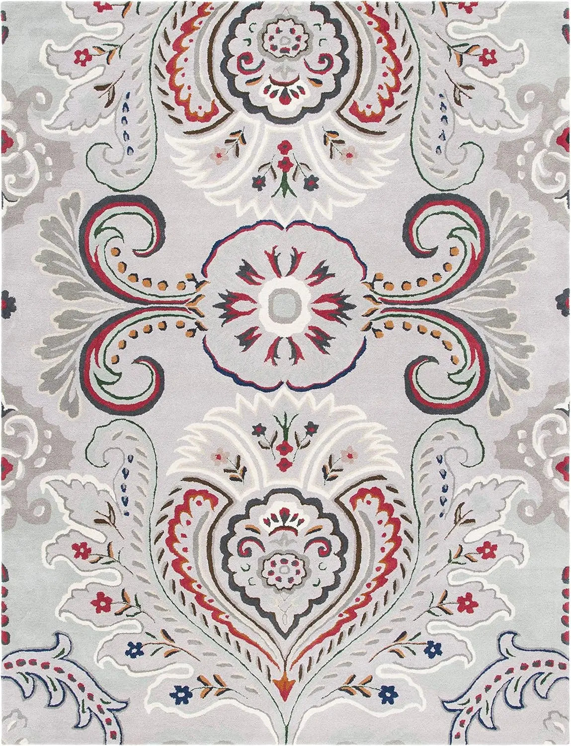 Ottoman Oasis Grey woolen Hand Tufted Carpet Rugverse