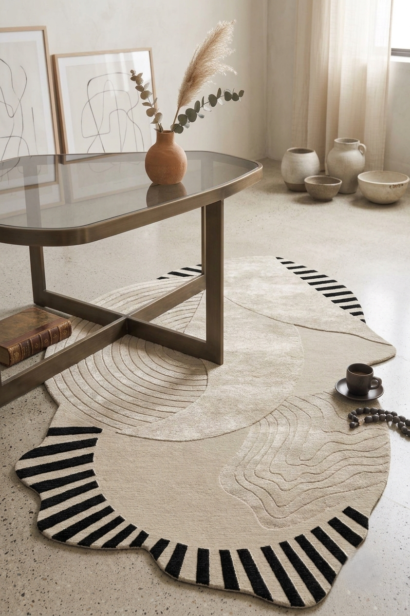 Elysian Drift Irregular Carpet & Rug