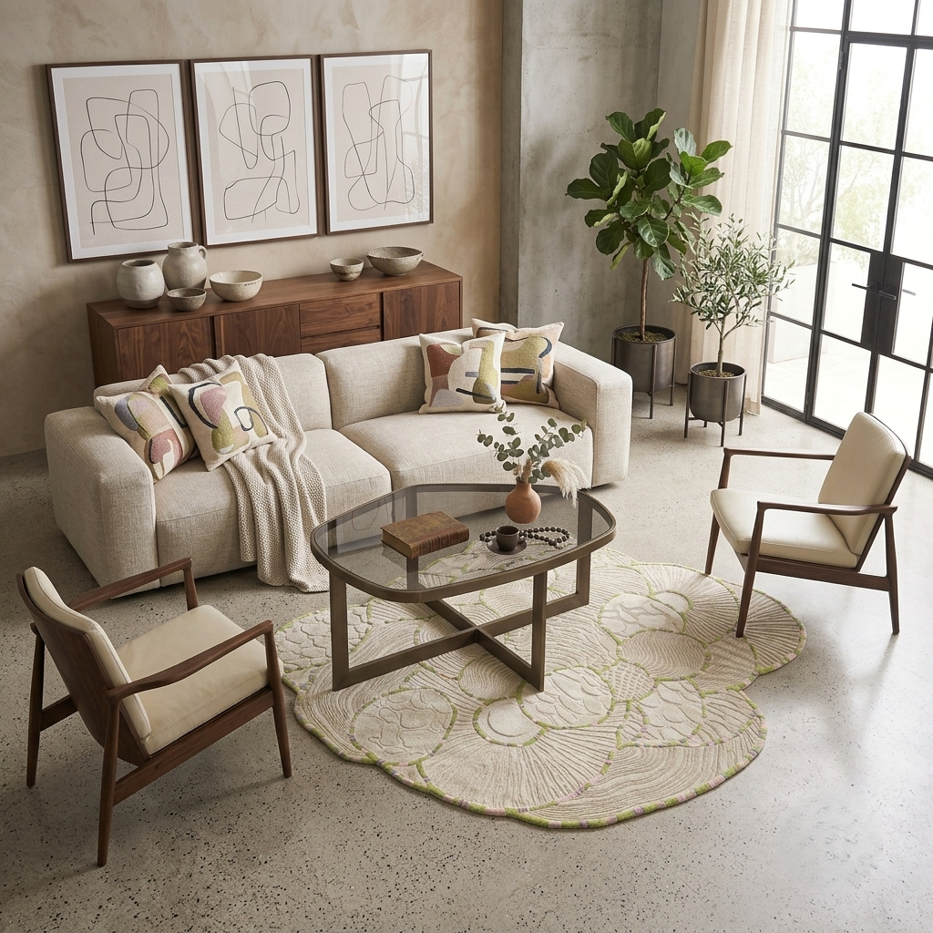 Graphic Dune Irregular Carpet & Rug