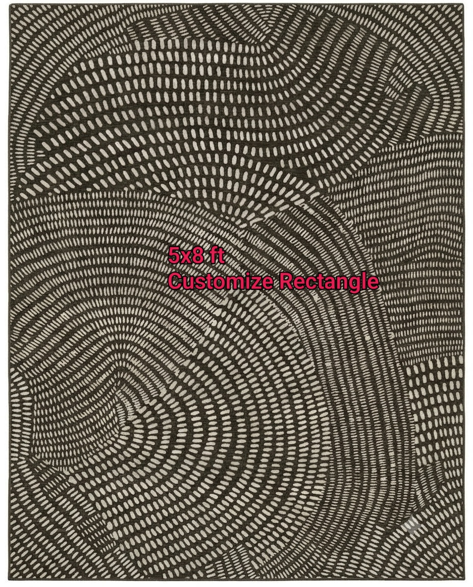 Dot Cascade Custom Carpet 5x8 ft – hand tufted carpet | Hand Tufted Carpets by Rugverse