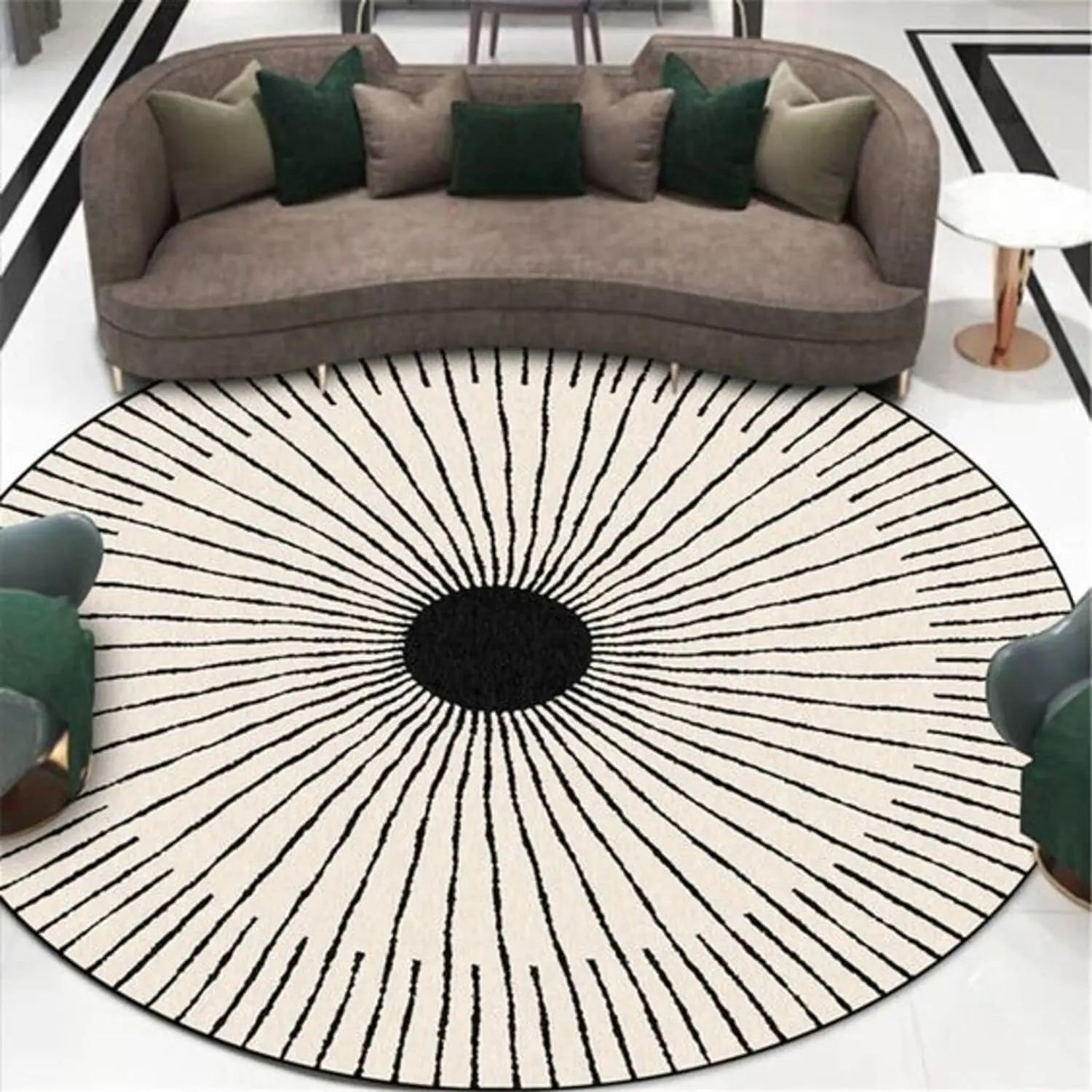 Softique Round Hand Tufted Carpet & Rug Rugverse