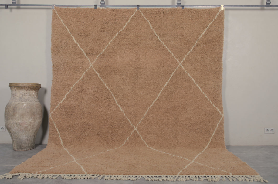 Moroccan Beni ourain rug Trellis - Handmade Custom rug