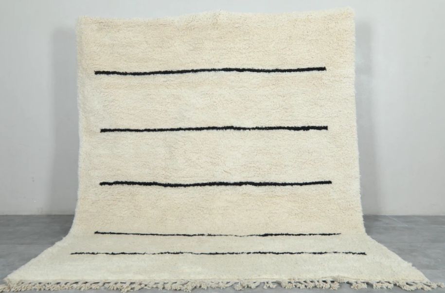 Moroccan rug Custom - Beni ourain rug - Morocco berber rug Beige