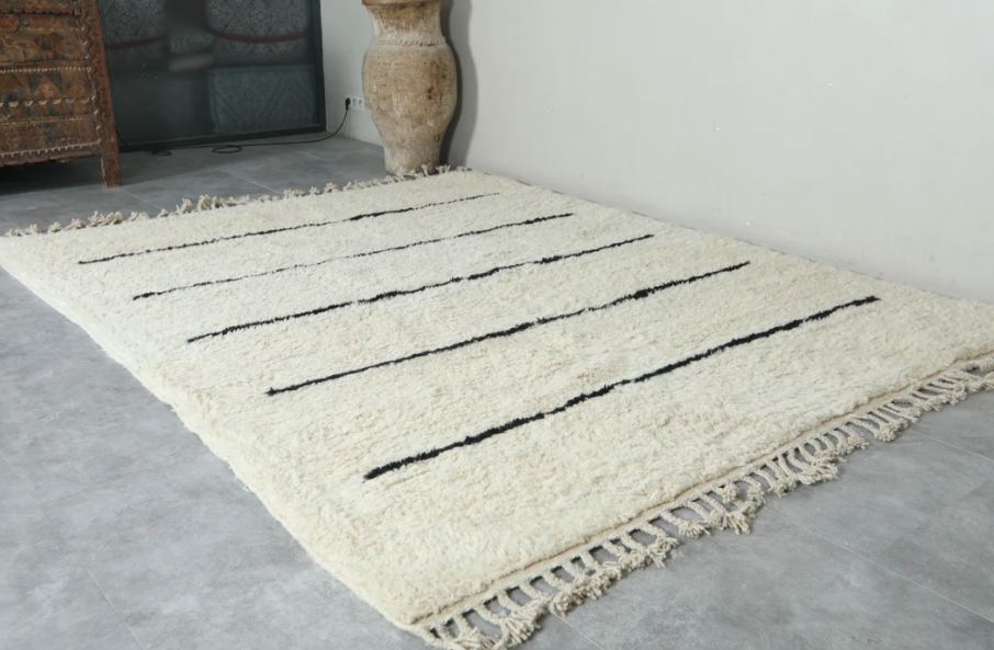 Moroccan rug Custom - Beni ourain rug - Morocco berber rug Beige