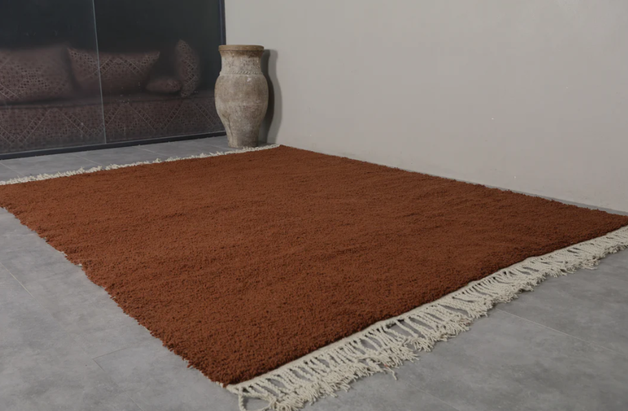 Beni ourain rug - Custom Moroccan area rug - Tawny Morocco rug