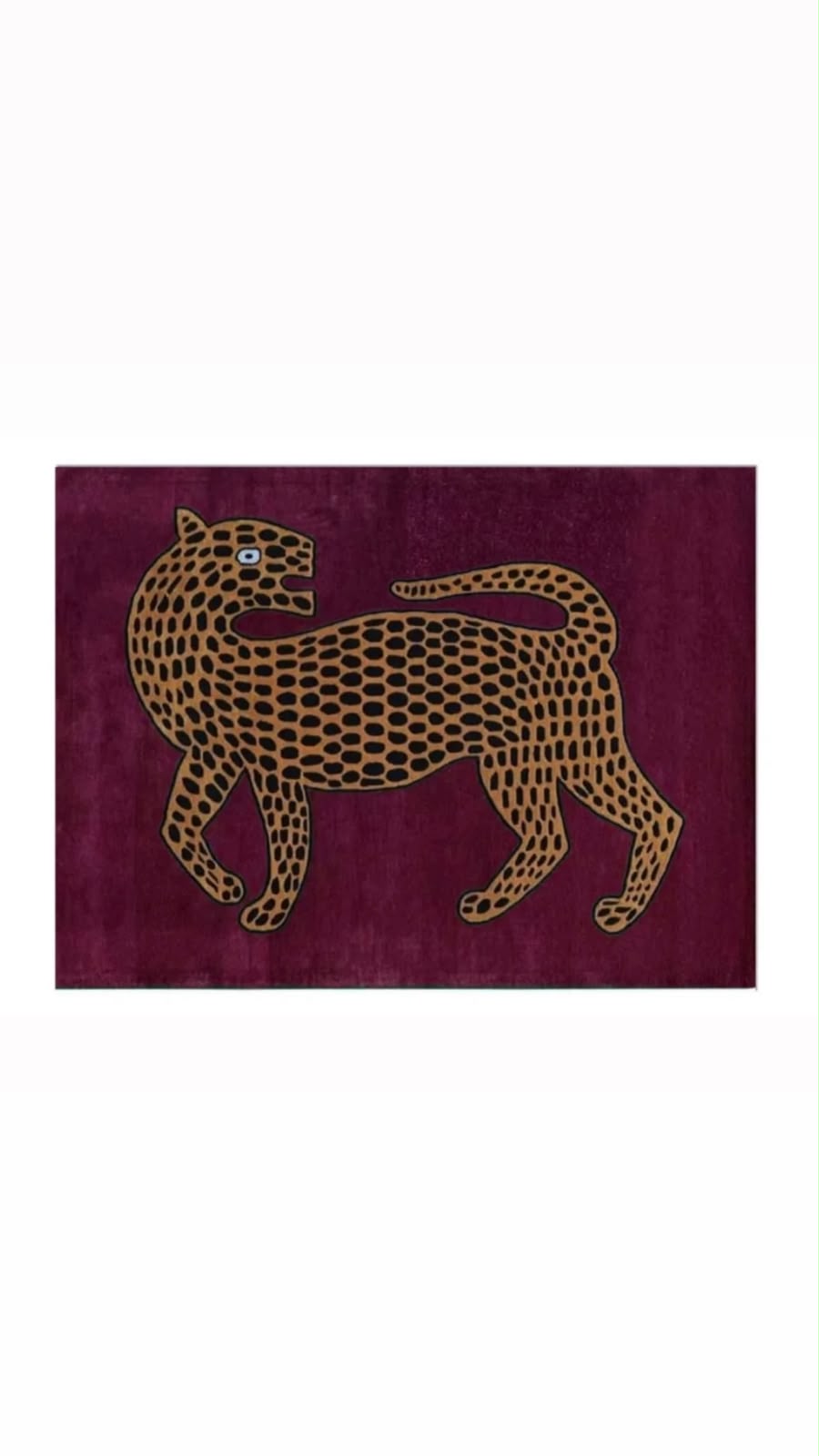 Bold Leopard Design Hand Tufted Rug Carpets