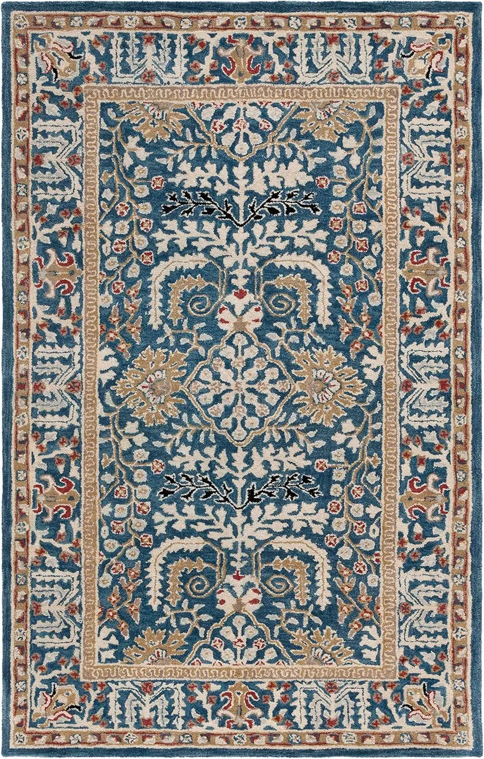 Shabnam Blue woolen Hand Tufted Carpet Rugverse