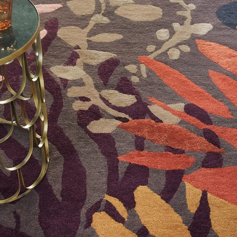 Petal Weave Foliage Hand-Tufted Rug Rugverse