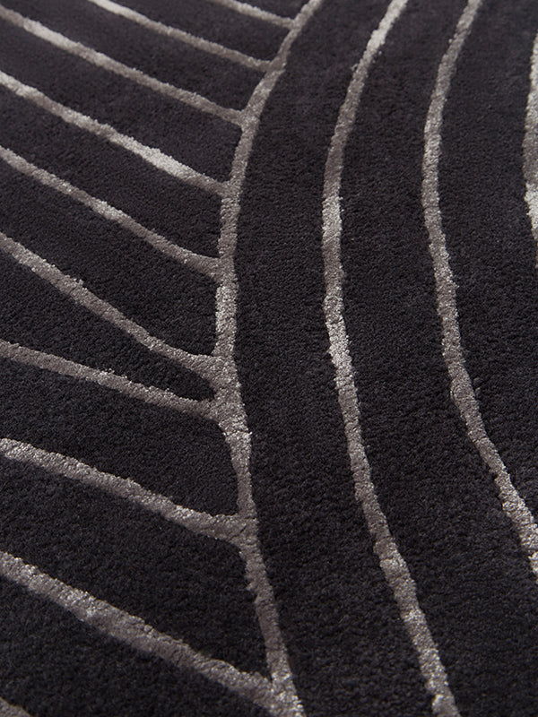 Andover Charcoal Handmade Tufted Wool Area Rug For Bedroom Livingroom Office Kitchen Nursery Entryway modern Rug