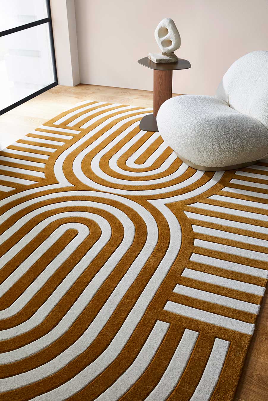 Walter Modern Tufted Wool Area Rug For Bedroom Livingroom Office Kitchen Nursery Entryway modern Rug