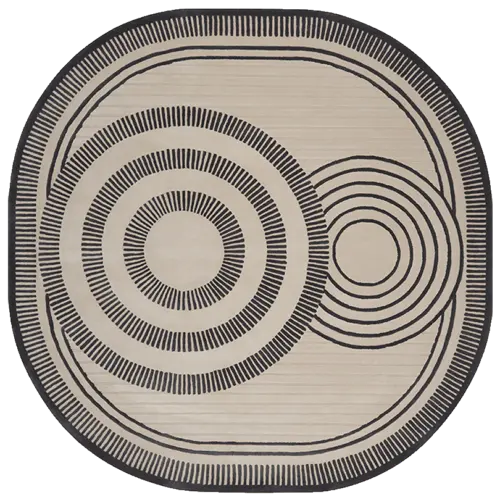 Sun Dial Round Rug Rugverse
