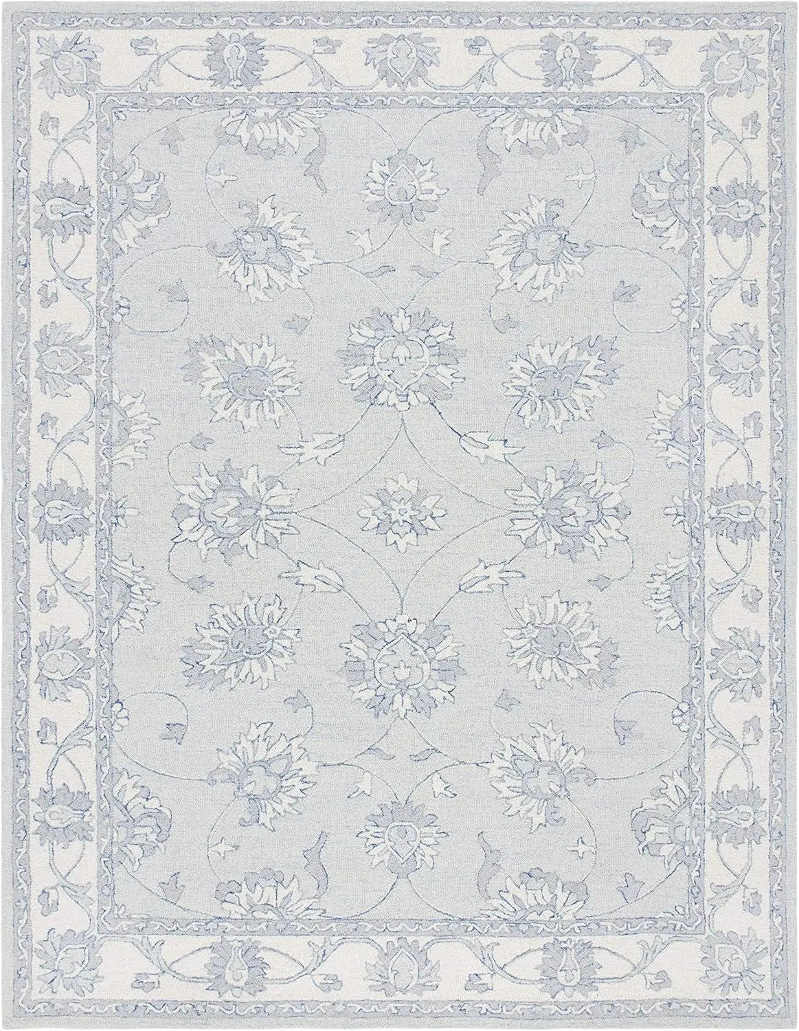 Golbahar Grey woolen Hand Tufted Carpet Rugverse